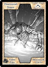 Dimensional Dragon (Limited Edition) - Limited Edition Sketch Cards - Exodus TCG card