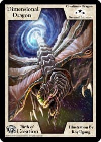 Dimensional Dragon (Second Edition) - Birth of Creation - Exodus TCG card