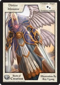 Divine Minster (Premiere Edition) - Birth of Creation - Exodus TCG card