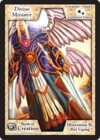 Divine Minster (Unlimited Edition) - Birth of Creation - Exodus TCG card