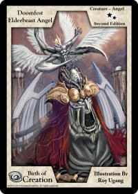 Doomfest Elderbeast Angel (Second Edition) - Birth of Creation - Exodus TCG card