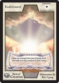Endowment (Premiere Edition) - Birth of Creation - Exodus TCG card
