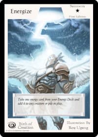 Energize (First Edition) - Birth of Creation - Exodus TCG card