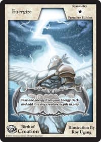 Energize (Premiere Edition) - Birth of Creation - Exodus TCG card