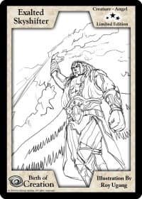 Exalted Skyshifter (Limited Edition) - Limited Edition Sketch Cards - Exodus TCG card