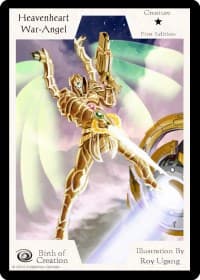Heavenheart War-Angel (First Edition) - Birth of Creation - Exodus TCG card