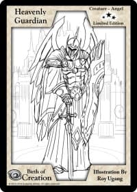 Heavenly Guardian (Limited Edition) - Limited Edition Sketch Cards - Exodus TCG card