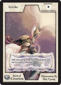 Invoke (Premiere Edition) (Feathers) - Birth of Creation - Exodus TCG card