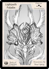 Lightpath Paladin (Limited Edition) - Limited Edition Sketch Cards - Exodus TCG card