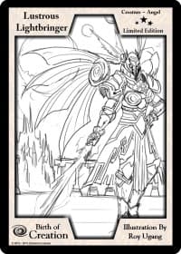 Lustrous Lightbringer (Limited Edition) - Limited Edition Sketch Cards - Exodus TCG card