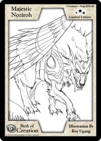 Majestic Noziroh (Limited Edition) - Limited Edition Sketch Cards - Exodus TCG card