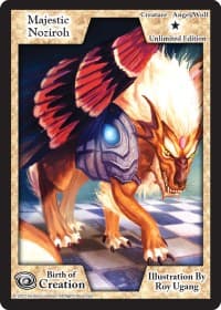 Majestic Noziroh (Unlimited Edition) - Birth of Creation - Exodus TCG card