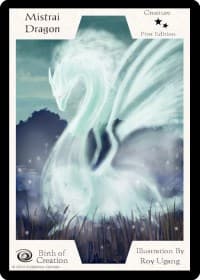Mistrai Dragon (First Edition) - Birth of Creation - Exodus TCG card
