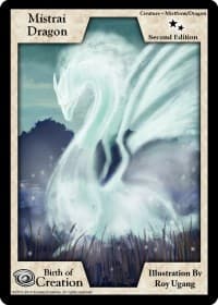 Mistrai Dragon (Second Edition) - Birth of Creation - Exodus TCG card