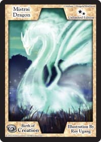Mistrai Dragon (Unlimited Edition) - Birth of Creation - Exodus TCG card