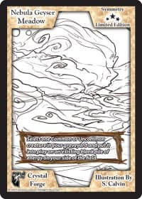 Nebula Geyser Meadow (Limited Edition) - Limited Edition Sketch Cards - Exodus TCG card