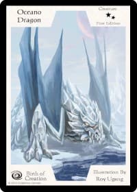 Oceano Dragon (First Edition) - Birth of Creation - Exodus TCG card
