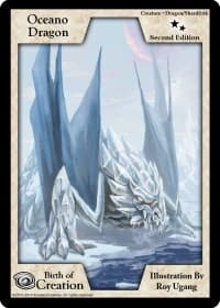 Oceano Dragon (Second Edition) - Birth of Creation - Exodus TCG card