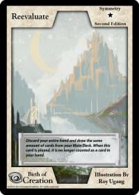 Reevaluate (Second Edition) - Birth of Creation - Exodus TCG card