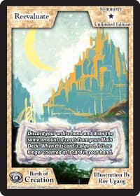 Reevaluate (Unlimited Edition) - Birth of Creation - Exodus TCG card