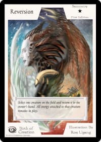 Reversion (First Edition) - Birth of Creation - Exodus TCG card