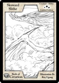 Skyward Slithe (Limited Edition) - Limited Edition Sketch Cards - Exodus TCG card