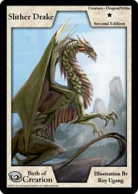Slither Drake (Second Edition) - Birth of Creation - Exodus TCG card