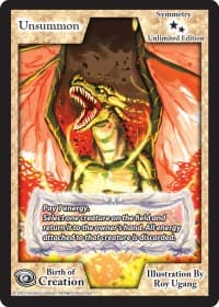 Unsummon (Unlimited Edition) - Birth of Creation - Exodus TCG card
