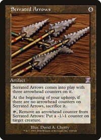 Serrated Arrows - Timeshifted - Magic: The Gathering card