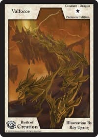 Valforce (Premiere Edition) - Birth of Creation - Exodus TCG card