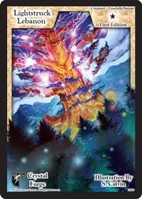 Lightstruck Lebanon (First Edition) - Crystal Forge - Exodus TCG card