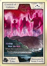 Council of Galaxies (First Edition) - Galaxy Tides - Exodus TCG card