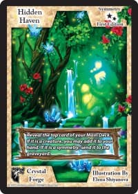 Hidden Haven (First Edition) - Crystal Forge - Exodus TCG card