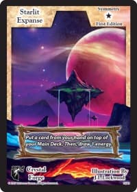 Starlit Expanse (First Edition) - Crystal Forge - Exodus TCG card