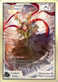 Victory, Keeper of the Order (First Edition) - Galaxy Tides - Exodus TCG card