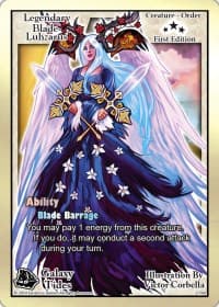 Legendary Blade Luhzarus (First Edition) - Galaxy Tides - Exodus TCG card