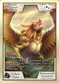 Dream Blossom Dragon (First Edition) - Galaxy Tides - Exodus TCG card