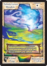 Nebula Geyser Meadow (First Edition) - Crystal Forge - Exodus TCG card
