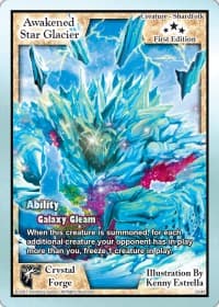 Awakened Star Glacier (First Edition) - Crystal Forge - Exodus TCG card
