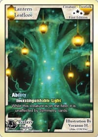 Lantern Leaflore (First Edition) - Galaxy Tides - Exodus TCG card