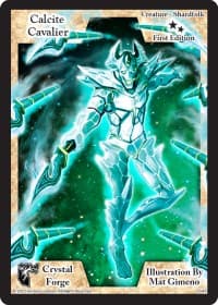 Calcite Cavalier (First Edition) - Crystal Forge - Exodus TCG card