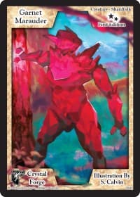 Garnet Marauder (First Edition) - Crystal Forge - Exodus TCG card