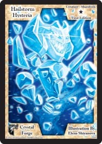 Hailstorm Hysteria (First Edition) - Crystal Forge - Exodus TCG card