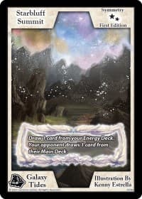 Starbluff Summit (First Edition) - Galaxy Tides - Exodus TCG card