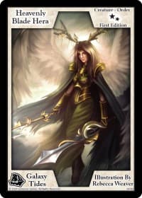 Heavenly Blade Hera (First Edition) - Galaxy Tides - Exodus TCG card