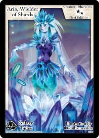Aria, Wielder of Shards (First Edition) - Galaxy Tides - Exodus TCG card