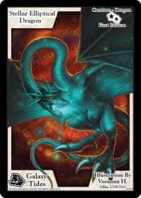 Stellar Elliptical Dragon (First Edition) - Galaxy Tides - Exodus TCG card