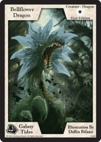 Bellflower Dragon (First Edition) - Galaxy Tides - Exodus TCG card