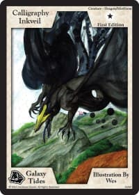 Calligraphy Inkveil (First Edition) - Galaxy Tides - Exodus TCG card