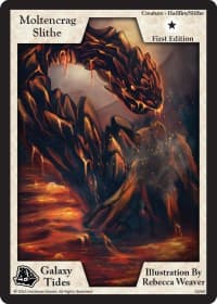 Moltencrag Slithe (First Edition) - Galaxy Tides - Exodus TCG card